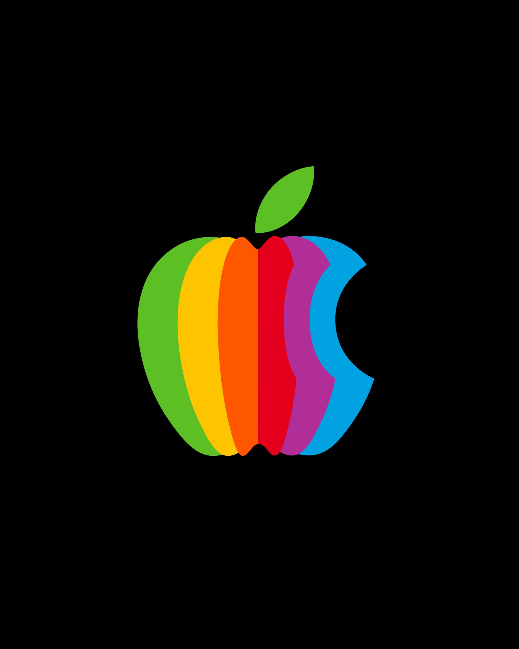 Apple Multicolor Logo - Wallpapers for Samsung Galaxy Z Fold 2/3 in 1768x2208 resolution