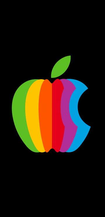 Apple Multicolor Logo - Wallpapers for Samsung in 360x740 resolution