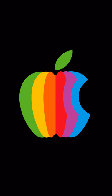 Обои иллюстрации: Apple Inc, логотип, радуга, символ
