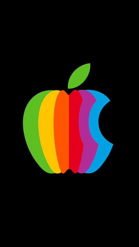 Apple Multicolor Logo - Wallpapers for LG/ASUS in 480x854 resolution