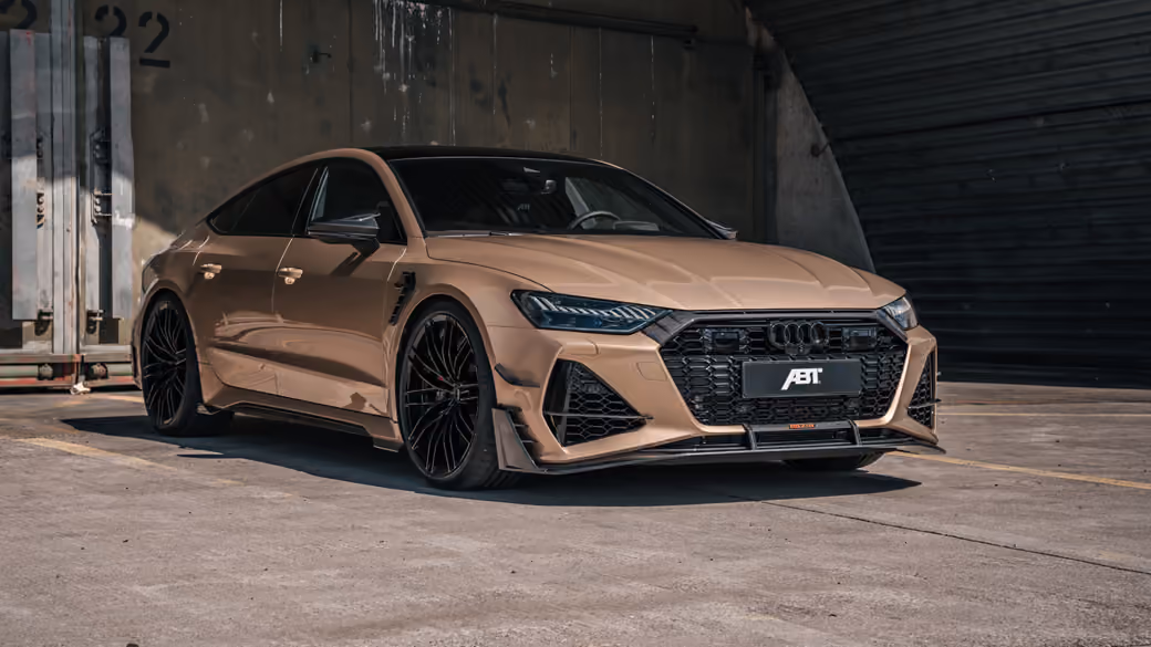 Audi RS7 ABT вид спереди — обои на рабочий стол и телефон
