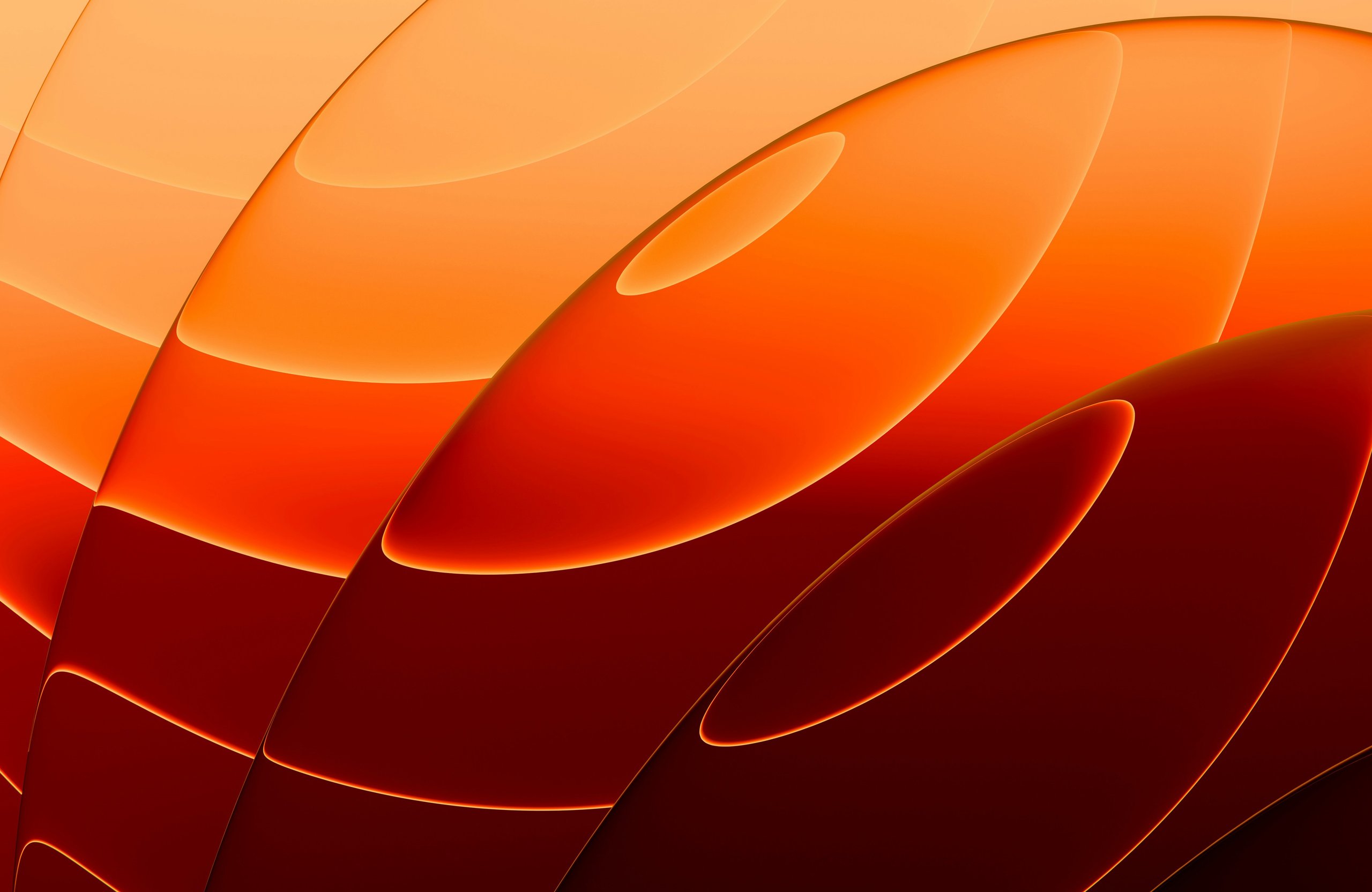 Orange layers - Wallpapers for Apple MacBook Air 13 M2″ in 2560x1664 resolution