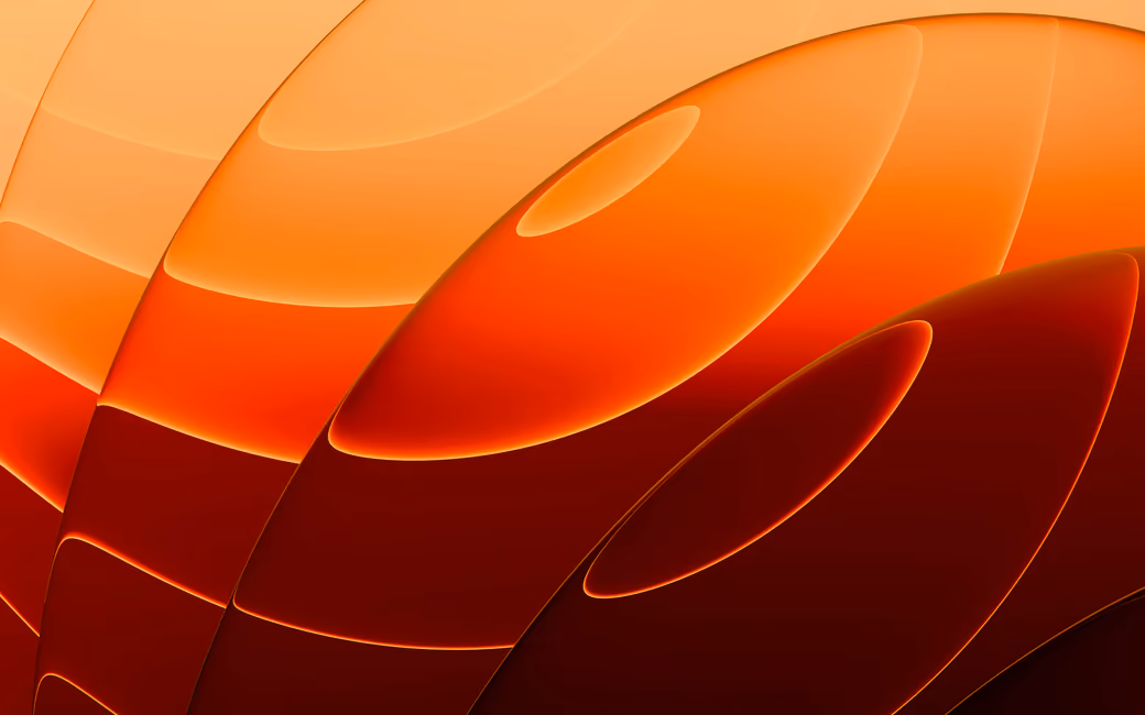 Orange layers - UltraWide 32:9 wallpapers in 5120x1440 resolution