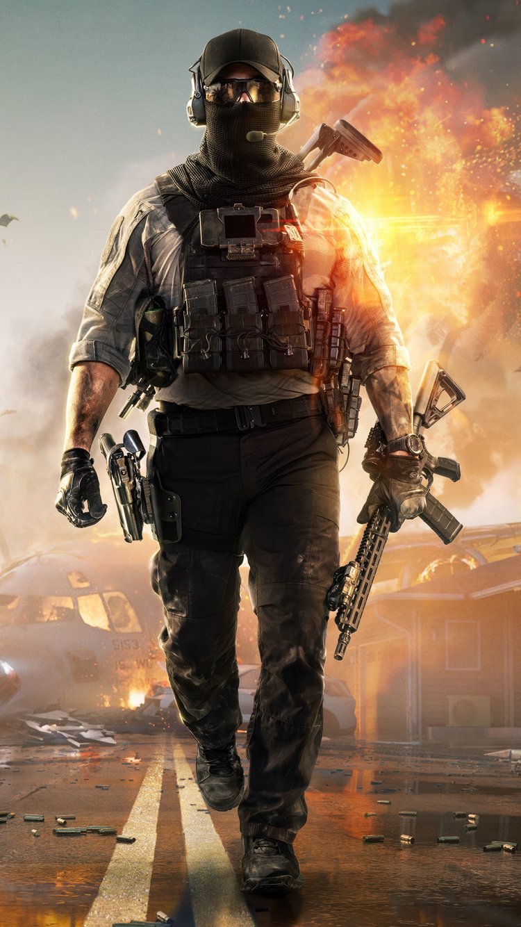 Battlefield REDSEC - Обои для iPhone 6/6S/7/8/SE2/SE3 в разрешении 750x1334