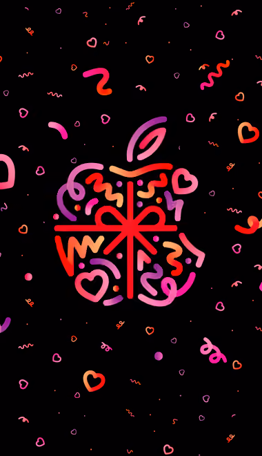 Contour Wallpapers for Xiaomi 17/17 Pro (1220x2608): Apple Inc, Valentine's Day, logo, event