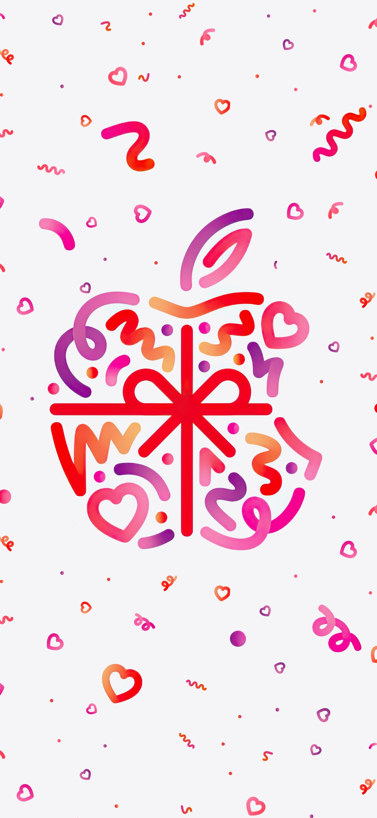 Apple на День Валентина - Обои для iPhone Air в разрешении 1260x2736