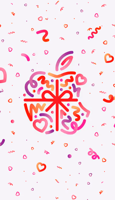 Contour Wallpapers for Xiaomi 17/17 Pro (1220x2608): Apple Inc, Valentine's Day, event, logo