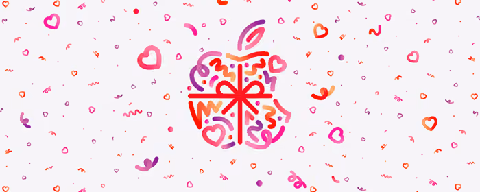 UltraWide 32:9 Pattern wallpapers (3840x1080): Apple Inc, Valentine's Day, event, logo