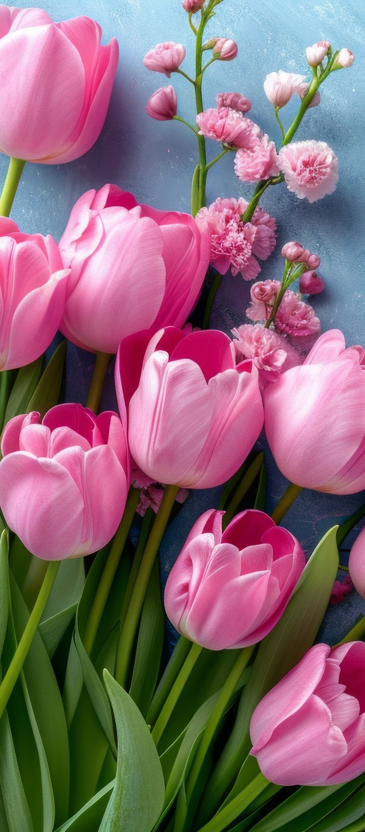 Pink tulips - Wallpapers for Xiaomi Redmi 14C, POCO C71/C75/M7, Infinix Note 8 in 720x1640 resolution
