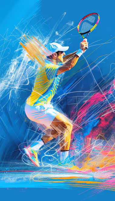 Skill Wallpapers for iPhone 12 Pro/13 Pro/14 (1170x2532): tennis, man, court, tennis racket