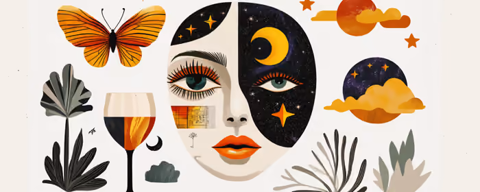 UltraWide 21:9 wallpapers (3440x1440): surrealism, face, arrangement, moon