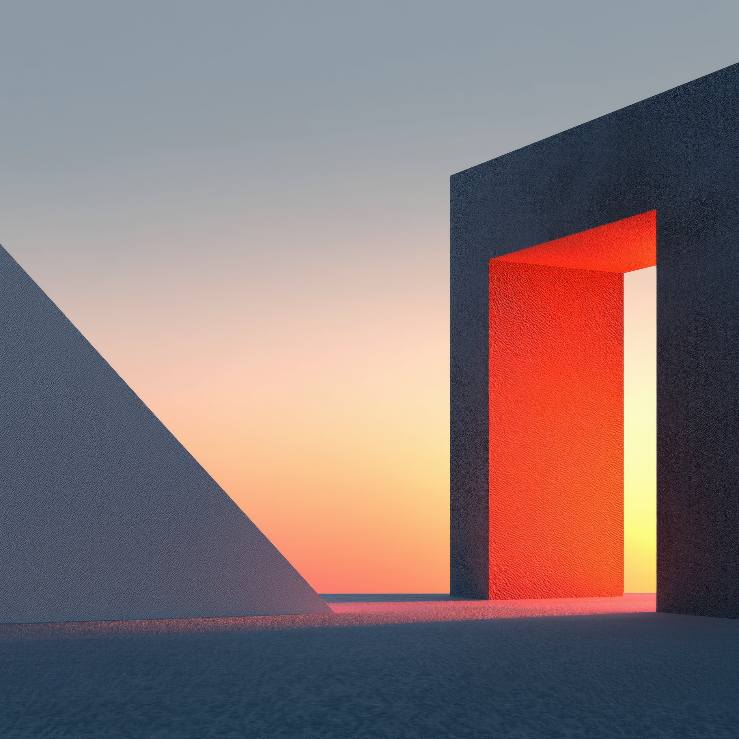 Minimalistic arch - Wallpapers for Samsung Galaxy Tab S9 FE+/Tab S11, Xiaomi Pad 5, Redmi Pad 2 Pro, POCO Pad in 2560x2560 resolution