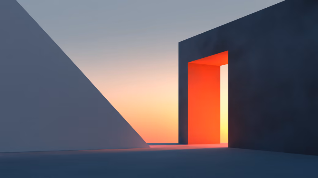 Minimalistic arch — desktop and phone wallpaper, free download