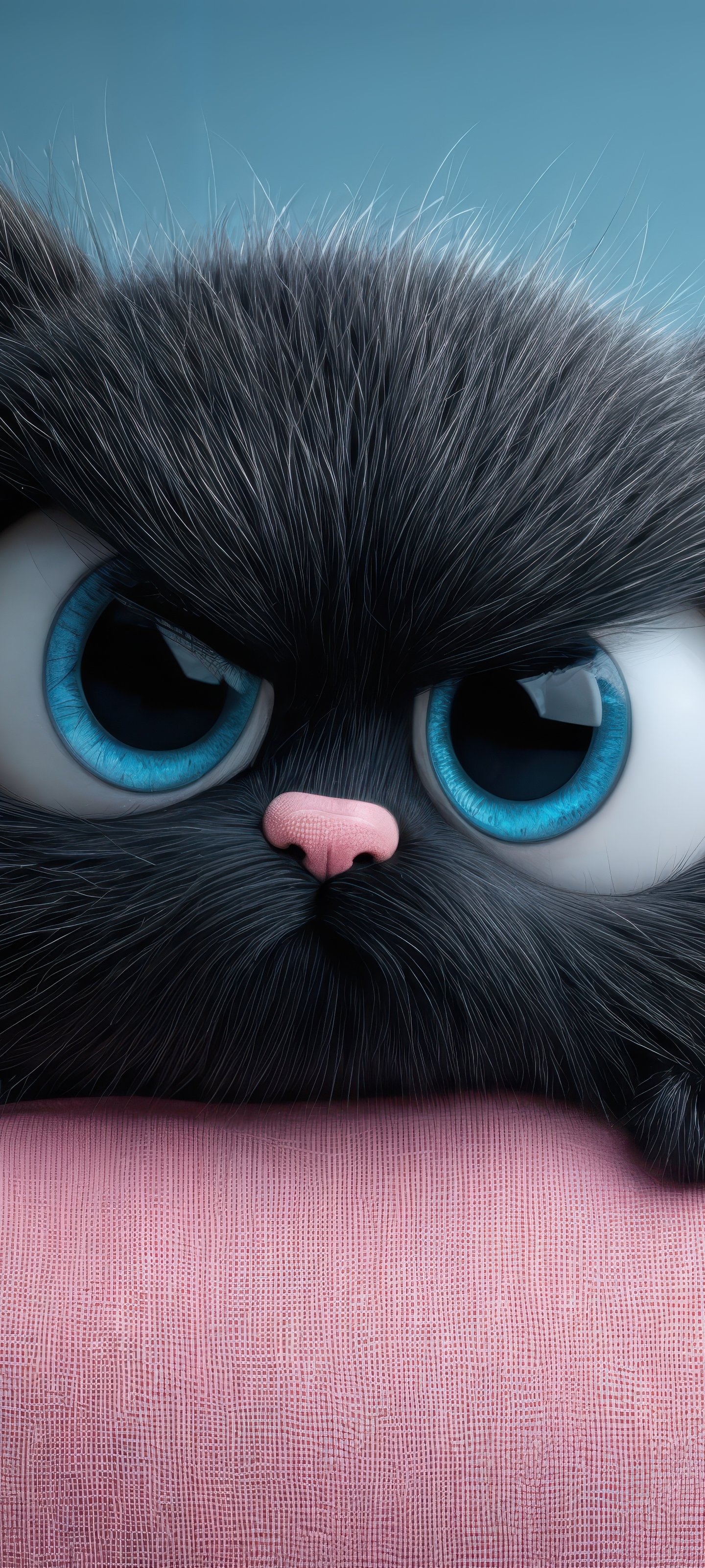 Cute angry kitten - Wallpapers for Xiaomi 13 Ultra/14 Ultra/15 Ultra/17 Pro Max, Samsung Galaxy S20/S20 Ultra/S21 Ultra in 1440x3200 resolution