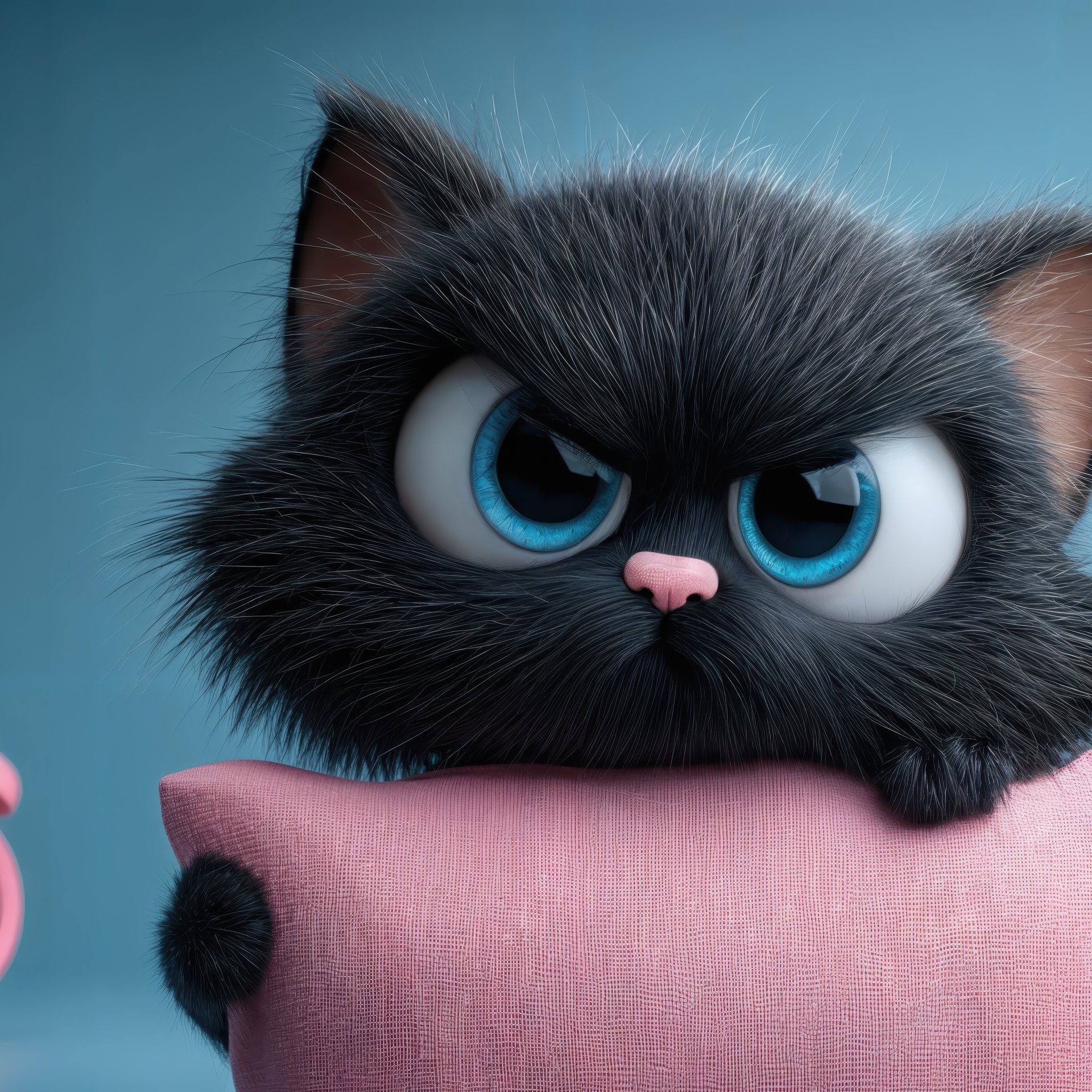 Cute angry kitten - Wallpapers for Samsung Galaxy Tab in 1920x1920 resolution