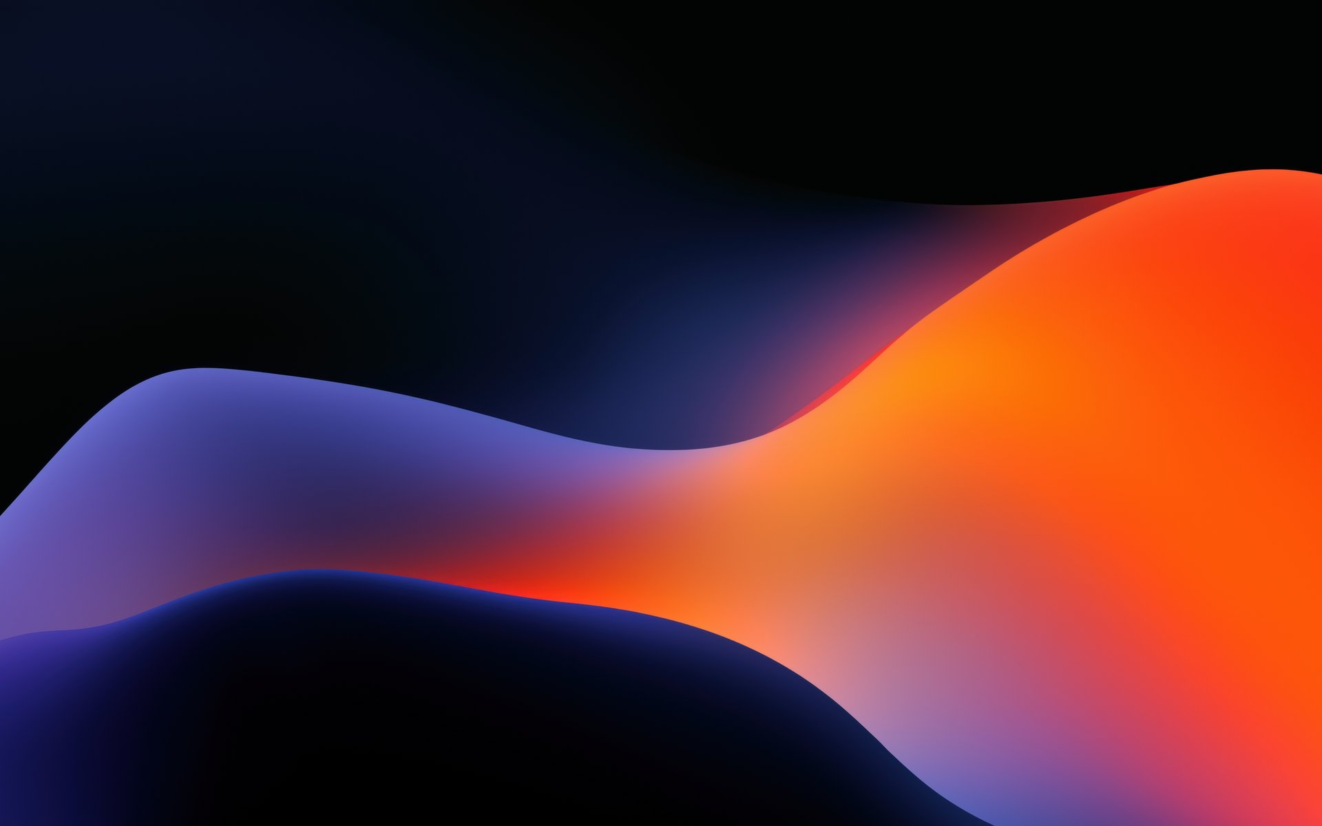 Orange waves - WUXGA wallpapers in 1920x1200 resolution