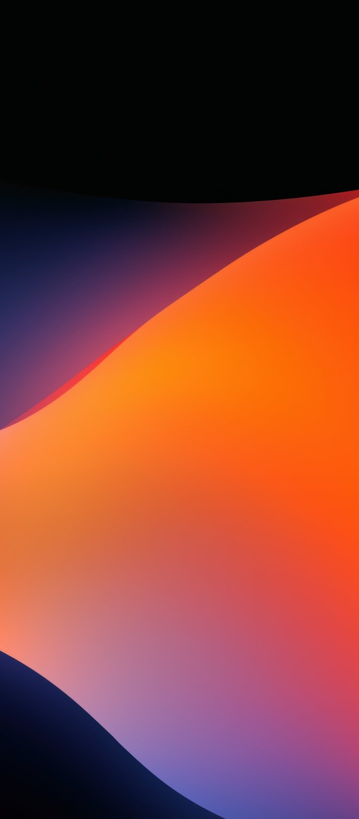 Orange waves - Wallpapers for Xiaomi Redmi 14C, POCO C71/C75/M7, Infinix Note 8 in 720x1640 resolution