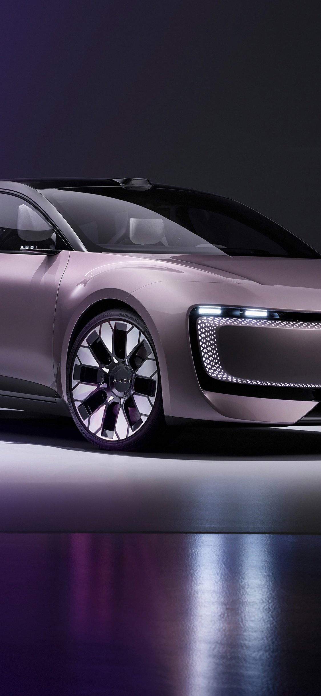 Audi E Concept electric car - Wallpapers for iPhone X/XS/11 Pro in 1125x2436 resolution