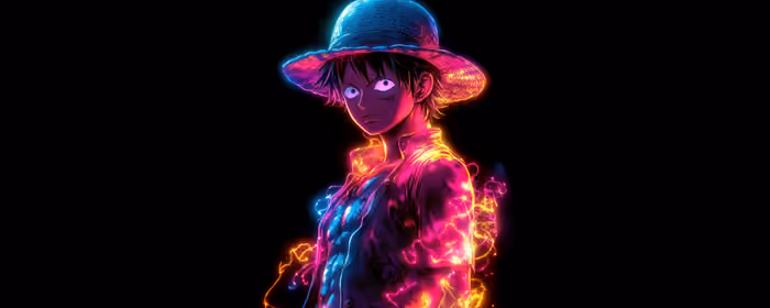 5K2K UltraWide 21:9 обои (5120x2160): Monkey D. Luffy, манга, неон, шляпа
