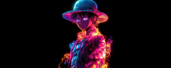 5K2K UltraWide 21:9 wallpapers (5120x2160): Monkey D. Luffy, manga, neon, hat