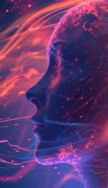 Technology wallpapers: network, data, face, woman
