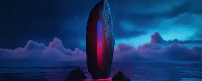 Abstraction wallpapers: monolith, water, night, rock