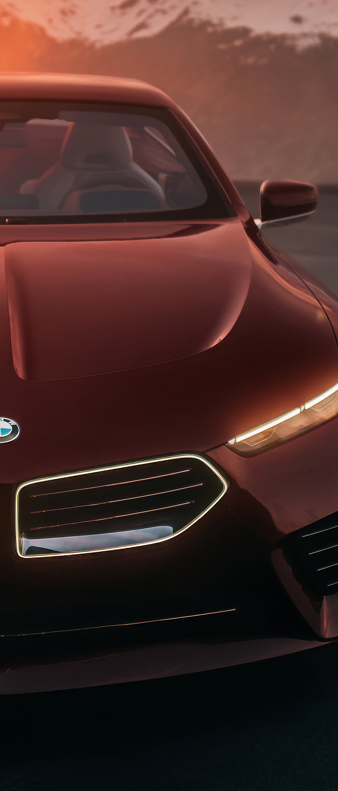 BMW Concept Speedtop front view - Wallpapers for Samsung Galaxy Z Flip7, Sony Xperia 5 II/5 III/5 V/10 IV/10 V, Xiaomi Mix Fold 3 in 1080x2520 resolution