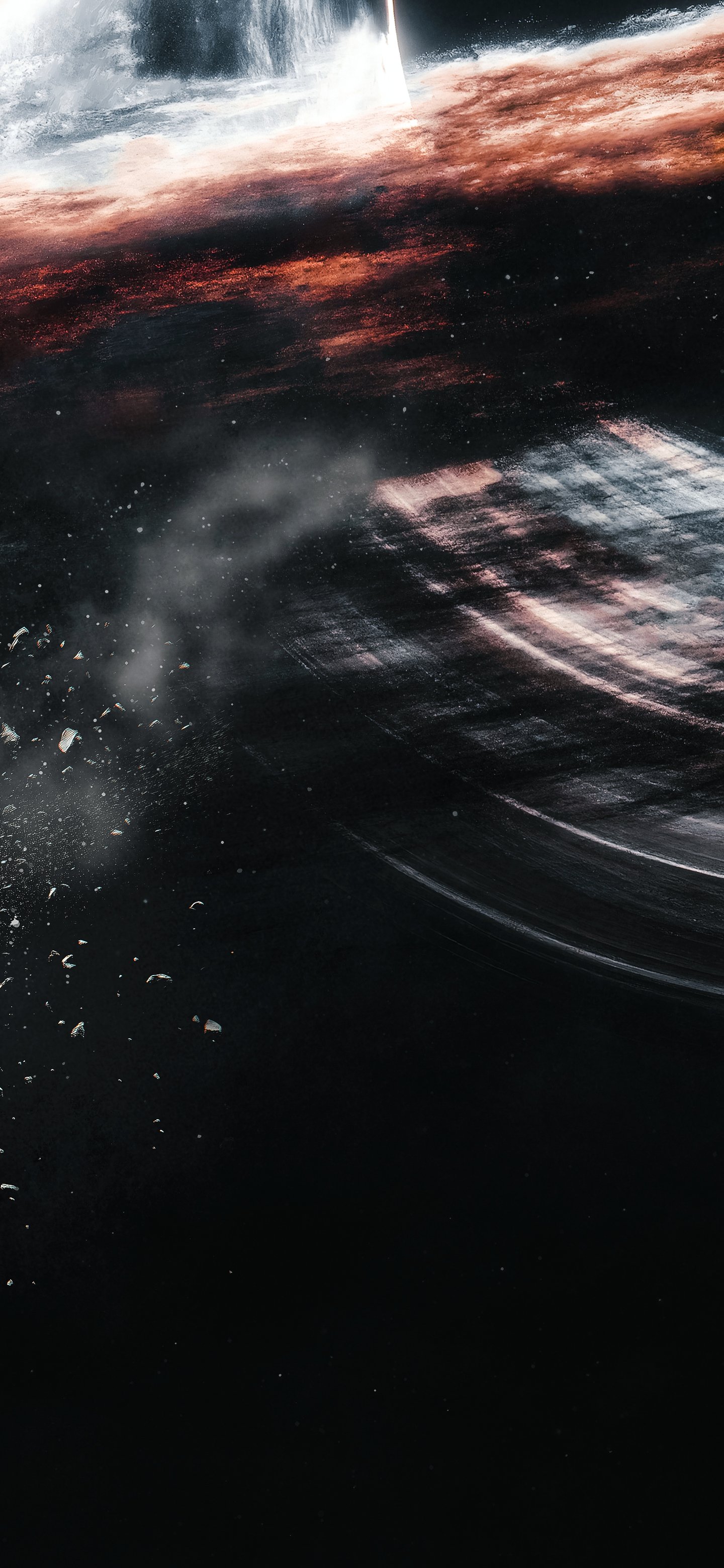 Black hole consuming a planet - Wallpapers for Samsung Galaxy S24/S24 Ultra/S25 Ultra/S25+/S26 Ultra in 1440x3120 resolution