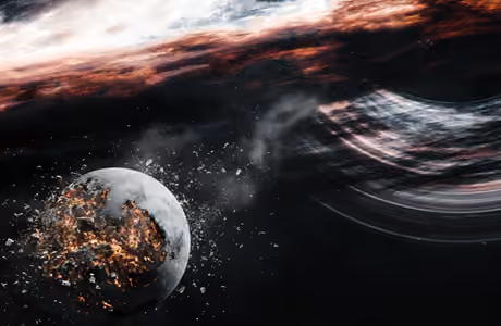 Accretion disk Wallpapers for Samsung Galaxy Tab S9+ (2800x2800): black hole, planet, orbit, event horizon