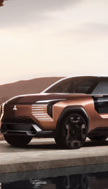 Обои машины: Mitsubishi Elevance, концепт, внедорожник, пустыня