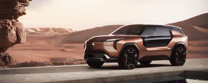 UltraWide 32:9 Mitsubishi Elevance wallpapers (3840x1080): Mitsubishi Elevance, concept, SUV, desert