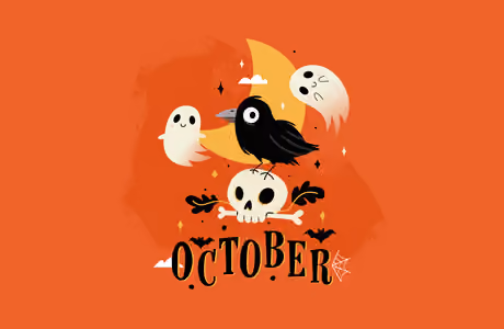 Celebrations wallpapers: Halloween, crow, ghost, skull