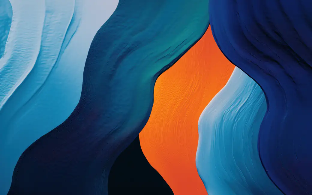 Flowing abstract waves — desktop and phone wallpaper, free download
