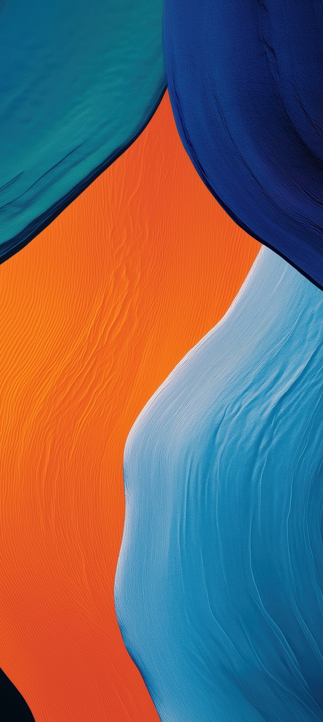 Flowing abstract waves - Wallpapers for Samsung Galaxy A13/A14/A53, Realme 12 Pro 5G, POCO M5 in 1080x2408 resolution