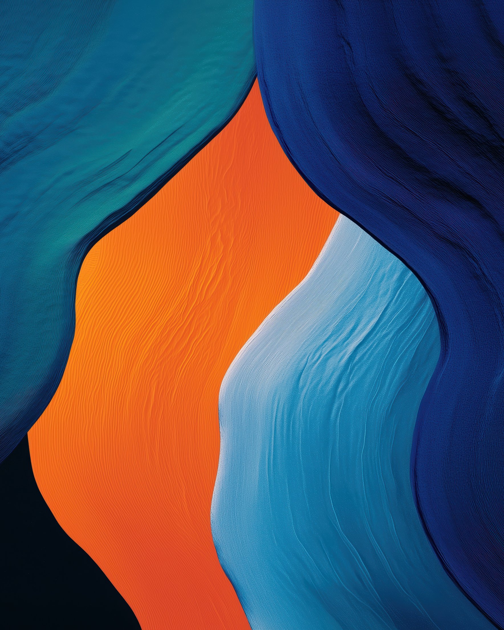 Flowing abstract waves - Wallpapers for Samsung Galaxy Z Fold 2/3 in 1768x2208 resolution