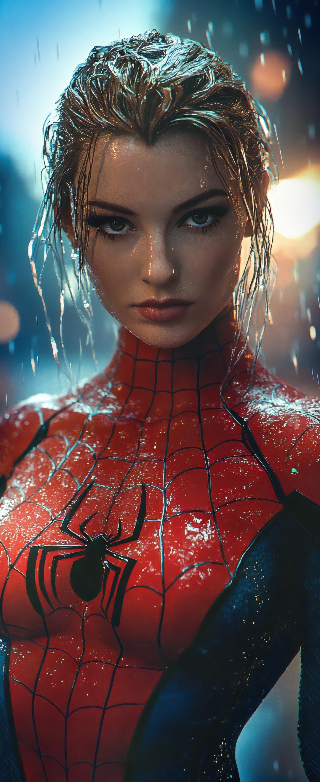 Cosplay Spiderwoman without mask - Wallpapers for Samsung Galaxy Z Flip6, Motorola Razr 2025 in 1080x2640 resolution