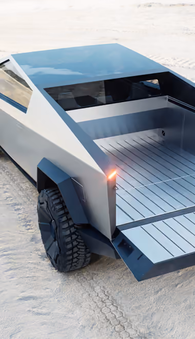 Обои машины: Tesla Cybertruck, электромобиль, пикап, пустыня
