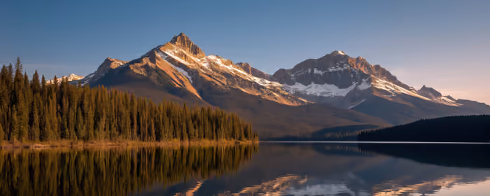 Nature wallpapers: mountains, lake, forest, morning