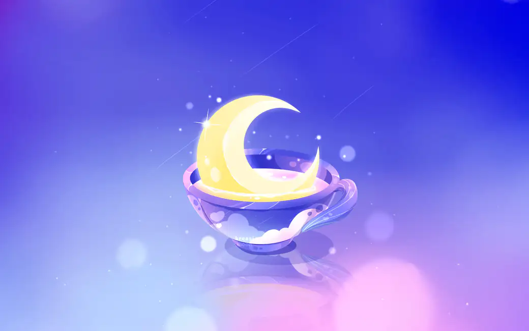 Yellow Crescent — desktop and phone wallpaper, free download