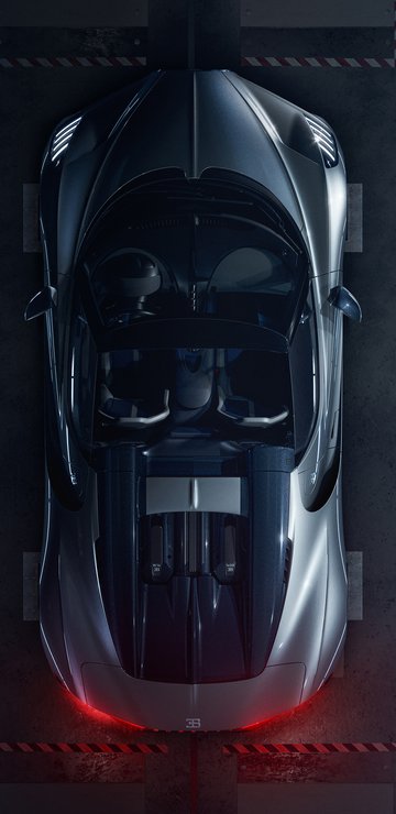 Bugatti Mistral top view - Wallpapers for Samsung in 360x740 resolution