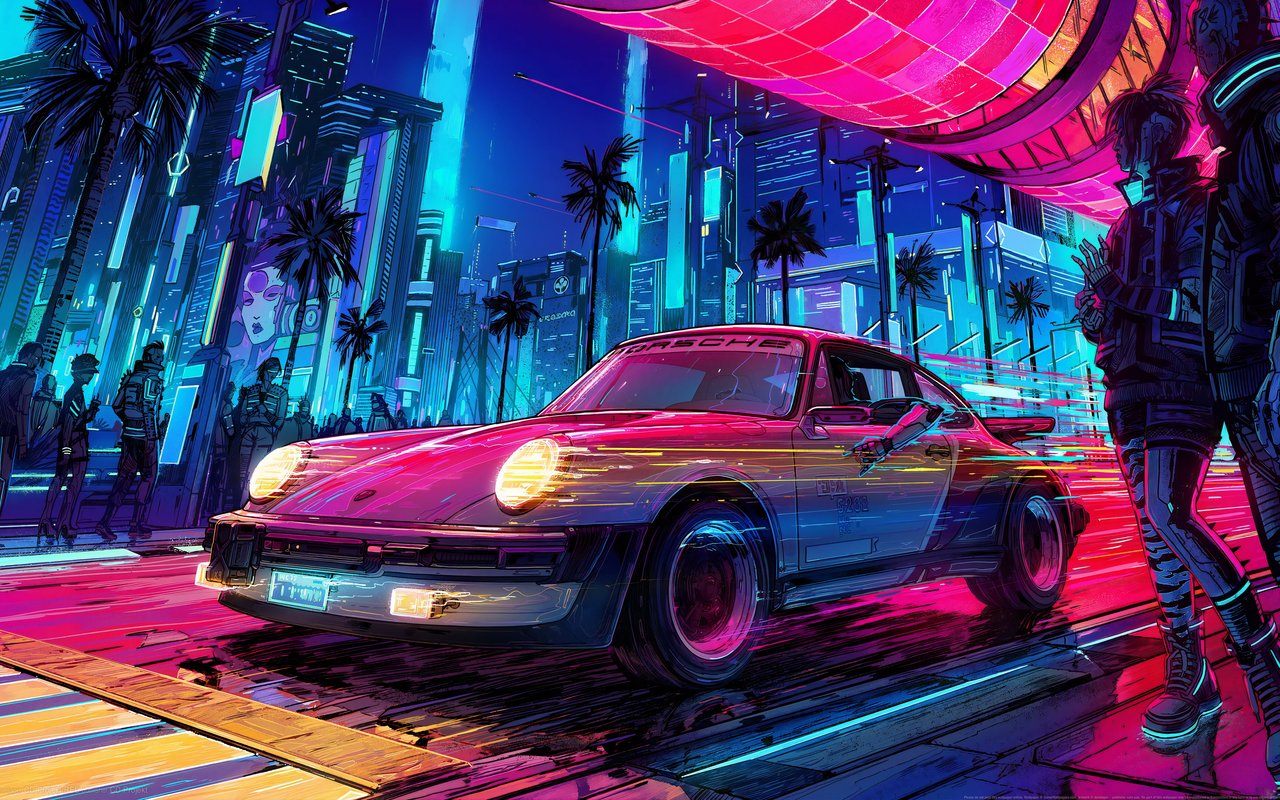 Classic cyberpunk city - WXGA_1280 wallpapers in 1280x800 resolution