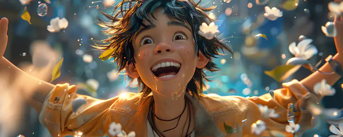 People wallpapers: boy, smile, joy, flowers