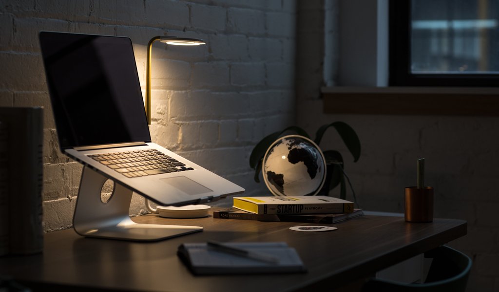 Workplace with a Macbook Pro - WSVGA wallpapers in 1024x600 resolution
