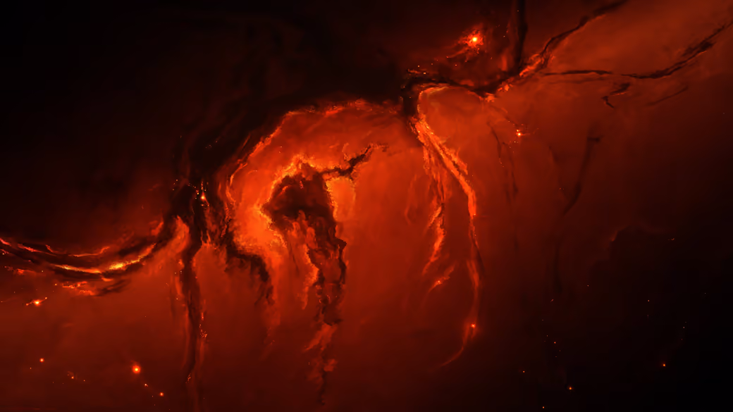 Red Cosmic Nebula - Wallpapers for Xiaomi Redmi 10C/C40/C51, Samsung Galaxy A12/A02s/A03/M12 in 720x1600 resolution