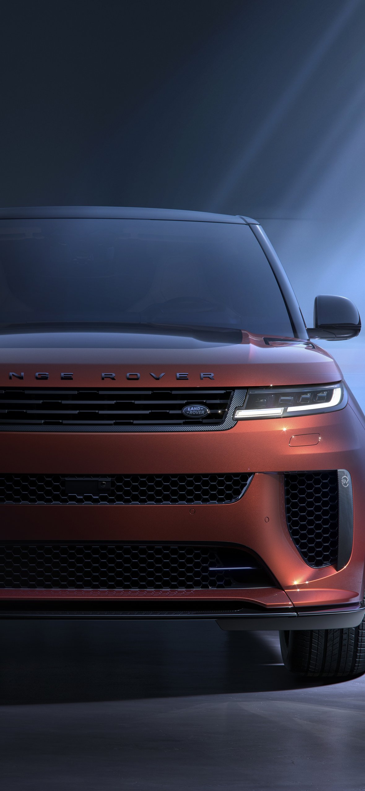 Range Rover Sport SV Carbon front view - Wallpapers for iPhone 14 Pro/15 Pro in 1179x2556 resolution