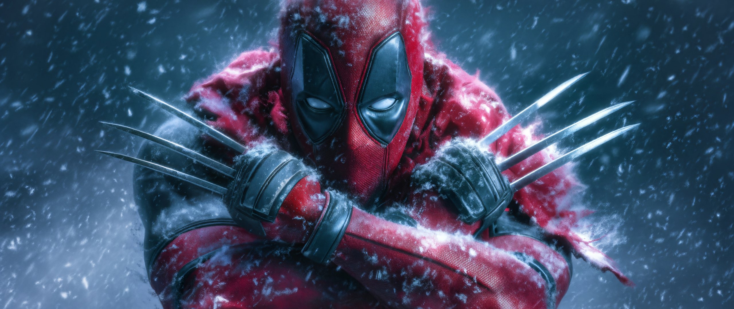 Deadpool with Wolverine claws - UltraWide 21:9 wallpapers in 2560x1080 resolution