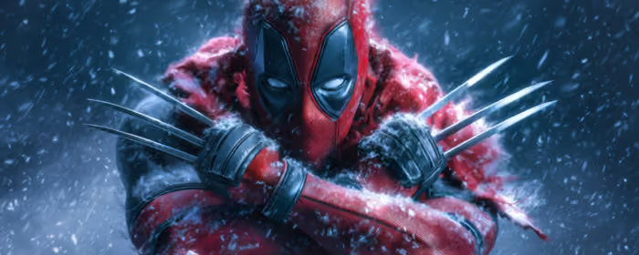 Обои фильмы: Marvel, Дэдпул, Росомаха, снег