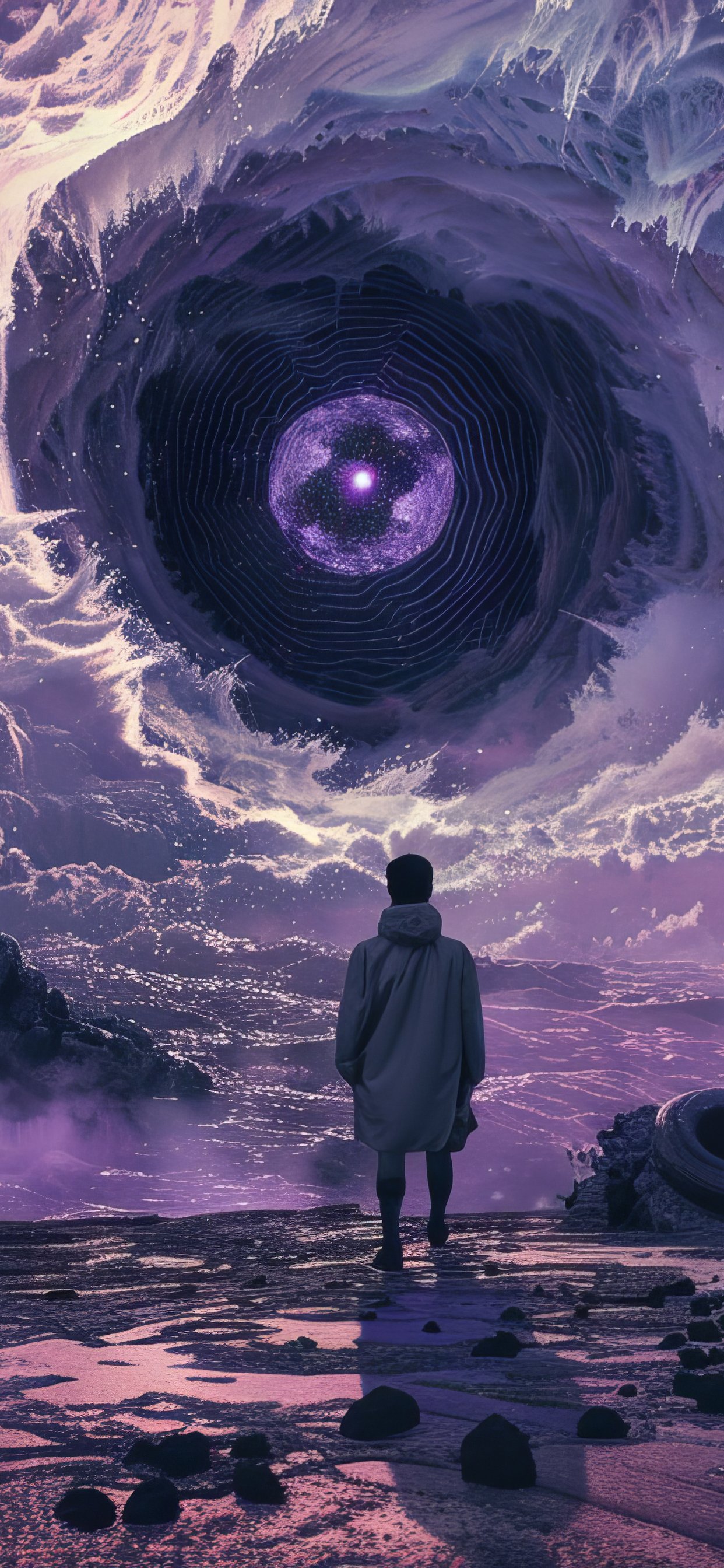 Surreal purple vortex - Wallpapers for iPhone 11 Pro Max in 1242x2688 resolution