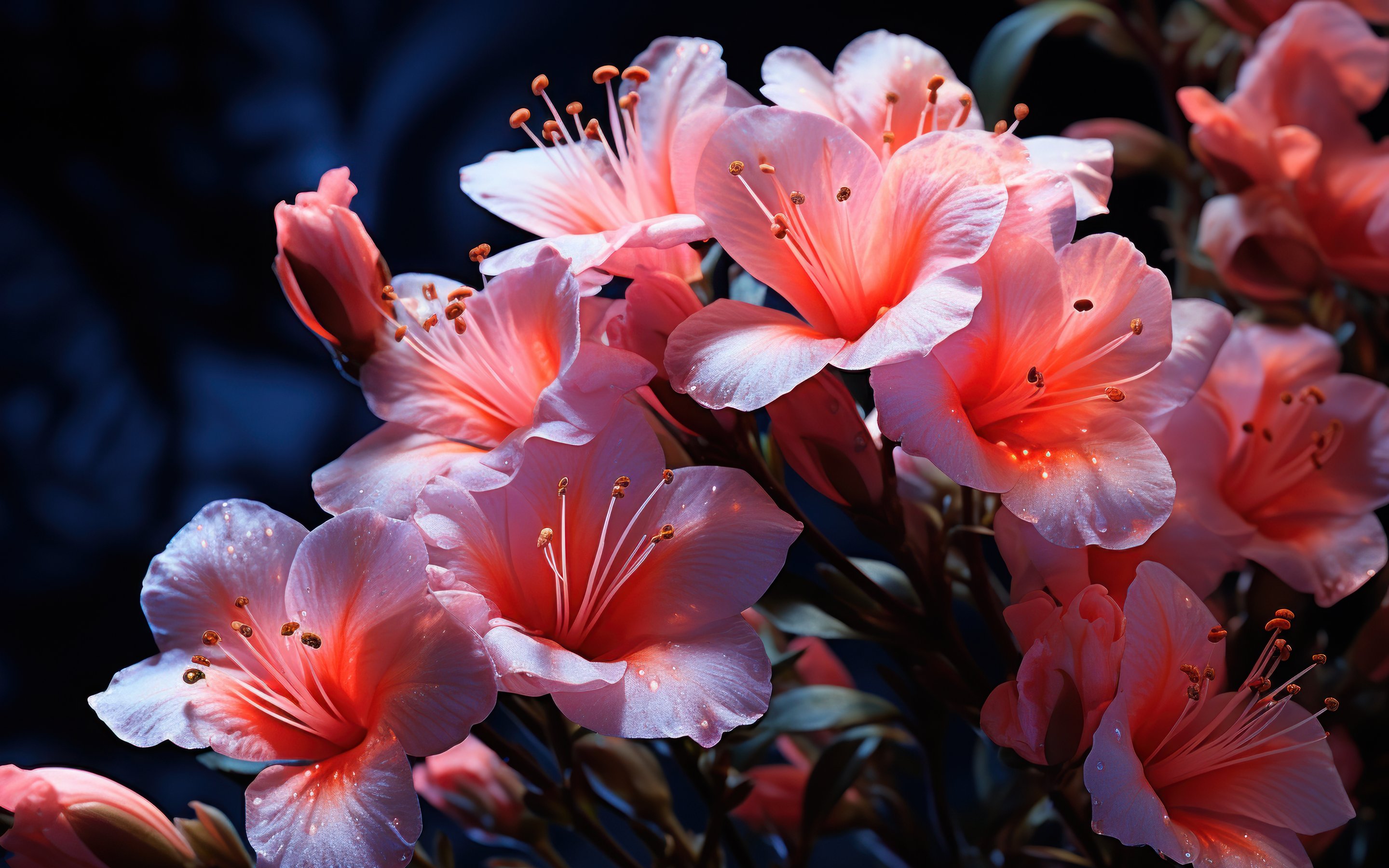 Pink Oleander Flowers - Wallpapers for Apple MacBook 15″ in 2880x1800 resolution