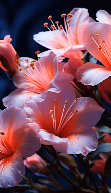 Nature wallpapers: oleander, flowers, petals, stamens